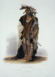 Wahk-Ta-Ge-Li, un Guerrero Sioux, placa 8 del Volumen 2 de 